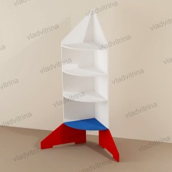 Стеллаж для детских книг "Ракета"