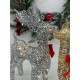 Новогодний олень с блестками и подсветкой 